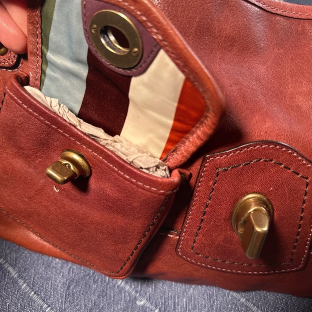Vintage Coach 65th anniversary legacy Leigh cognac leather satchel - Picture 12 of 15